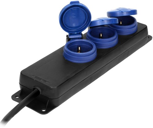 Enzo Orno swd tcd zwart ip44 h05 3x1,5qmm 5m 3v met klep - 6871971