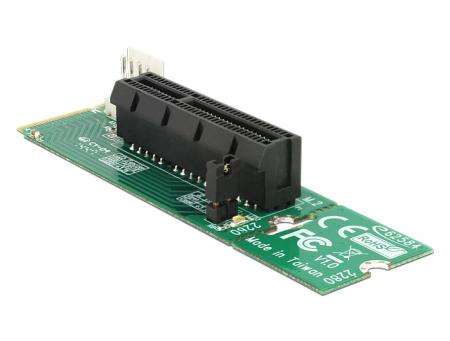 M.2 NGFF naar 4x PCI Express + 4-Polig Molex adapter
