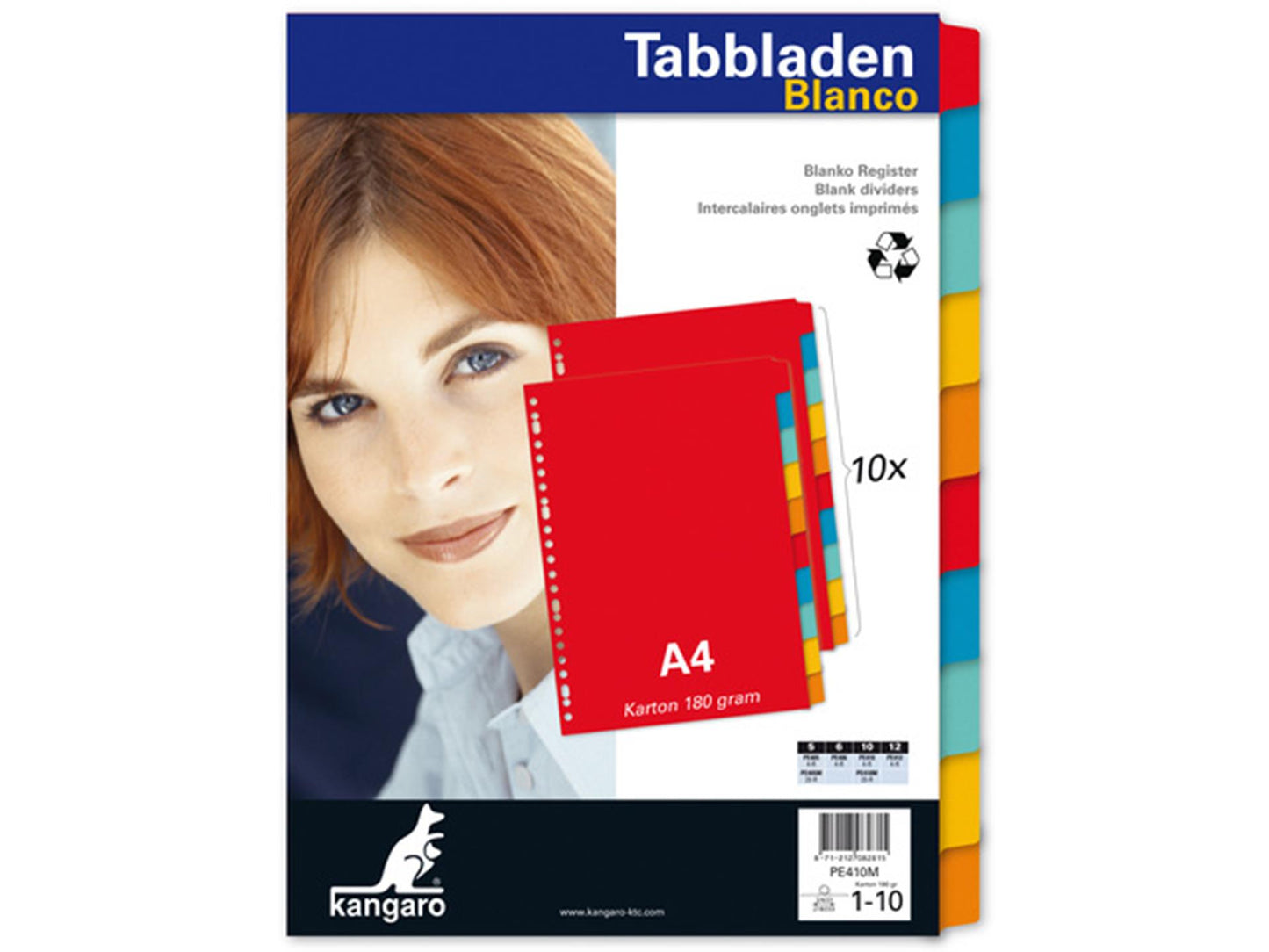 Kangaro Tabbladen a4 23 rings karton