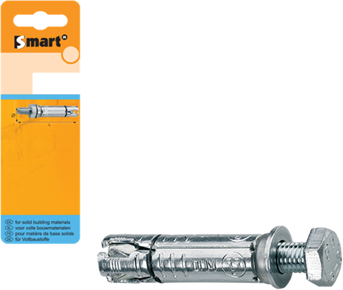 Pgb-Europe smart | keilbout met tapbout m8x35x90 zn | 3 st sm000t001080090h