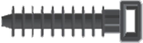 Pgb-Europe smart | muurplug vr kabelbinder kunstof 10x43 sm0plgn001000435