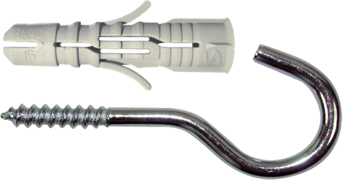 Pgb-Europe smart | plug + schroefhaak ø 6x30 nzn | 10 st - sm0pshn0106060030h
