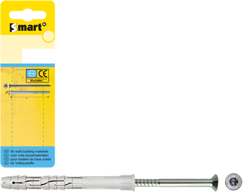 Pgb-Europe smart | raamkozijnplug vk pa+schroef ø 10x120 nzn sm0rptn01100120h
