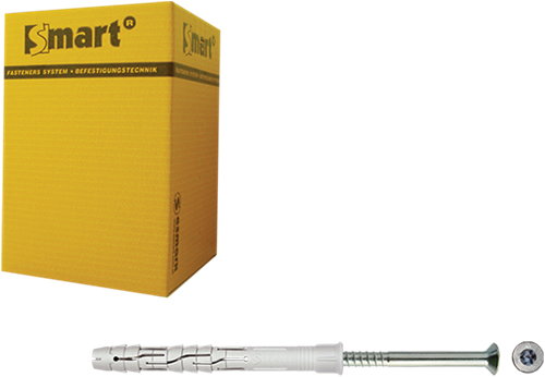 Pgb-Europe smart | raamplug +schroef vzk tx ø 10x100 nzn | 50 st sm0rptn011001003