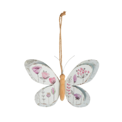 Hanger Flowery metaal 8 cm 2 assorti | 12 stuks