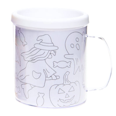 Kleur je eigen beker Halloween 250 ml | 36 stuks