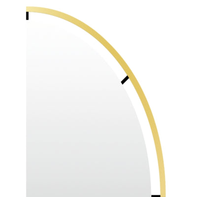 Len-Fra wandspiegel salem goudkleurig 80 cm | 2 stuks