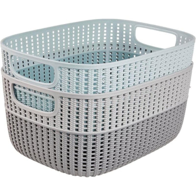 Keeeper wasmand blauw 38 cm 15 l | 12 stuks