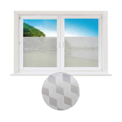 Pro Home Raamfolie met motief cubes 45 x 150 cm | 48 stuks