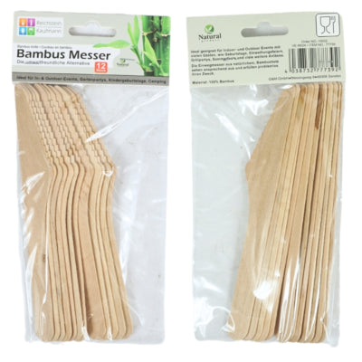Bamboe messen 16.5 cm 12 stuks | 24 stuks