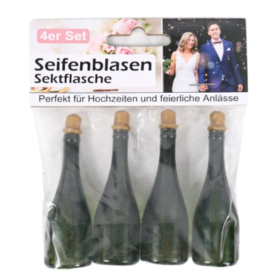 Bellenblaas champagnefles 7,7 cm 4 stuks | 24 stuks