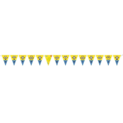 Amscan Despicable me minions vlaggenlijn happy birthday 3,3 m | 36 stuks