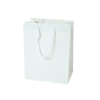 Geschenktas met koord S wit 14 cm | 60 stuks