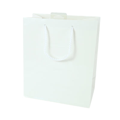 Geschenktas met koord M wit 23 cm | 60 stuks