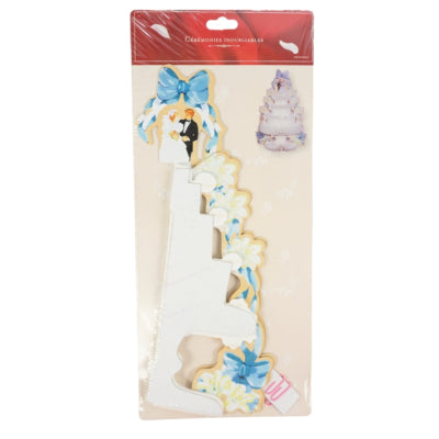 Tafeldecoratie Bruidstaart honeycomb waaier 29 cm | 24 stuks