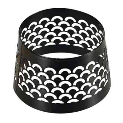 Spaas (r) kapje voor kaarsen fish eye zwart 8,5 cm | 36 stuks