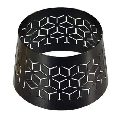 Spaas (r) kapje voor kaarsen geometric zwart 8,5 cm | 36 stuks