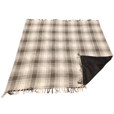 Take A Plaid polyback picknickplaid groen wit 160 x 160 cm | 10 stuks
