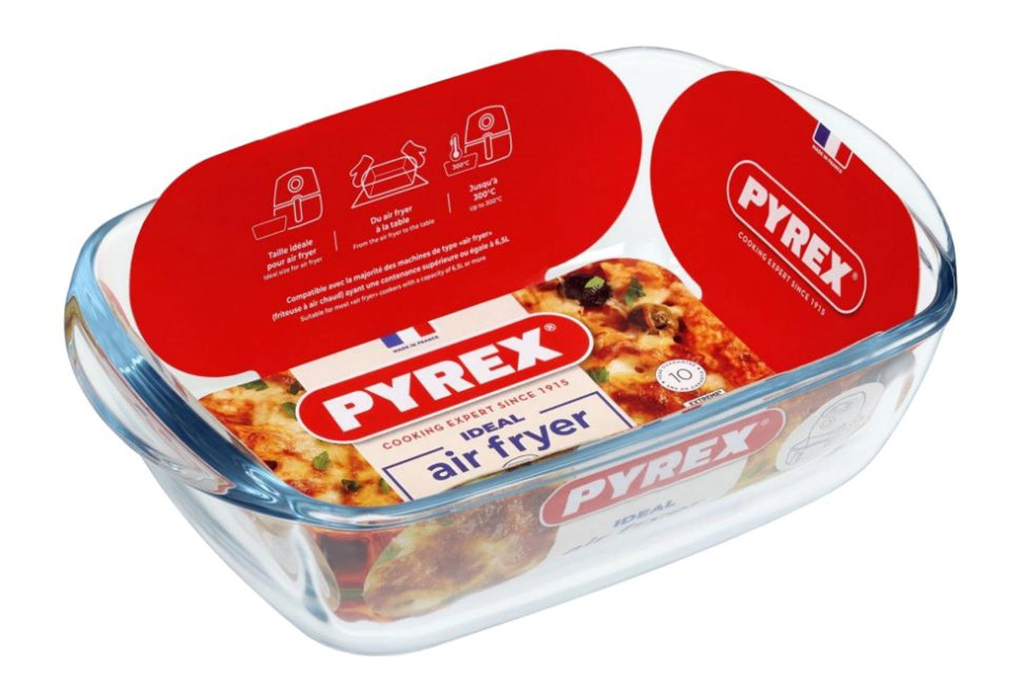 Pyrex airfryer rechthoekige schaal 1,2l