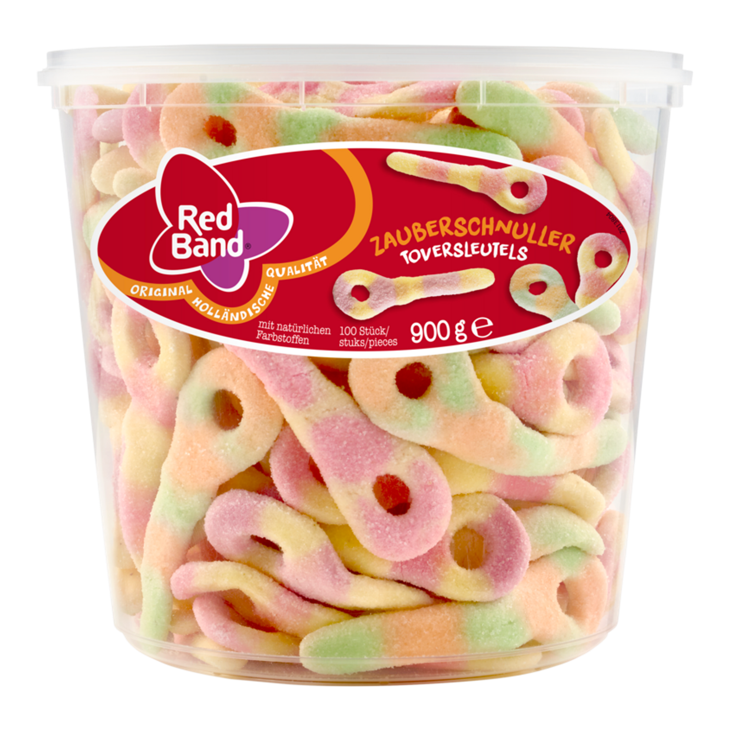Red Band toversleutels snoep - zacht snoep - silo 100 st