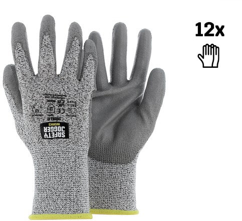 Safety Jogger handschoenen shield 4x43c | grijs | maat 7 - 00.118.108.07