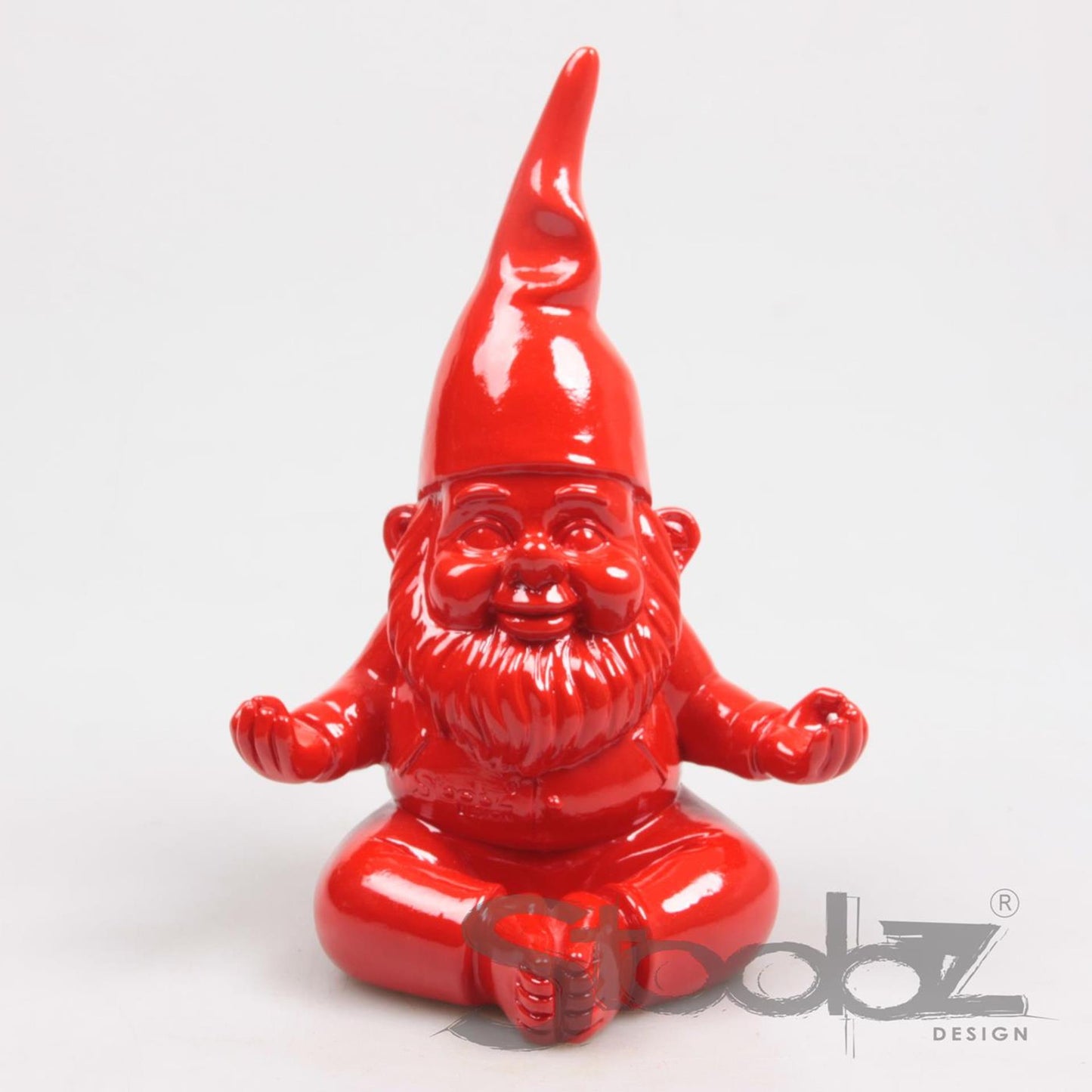 Stoobz Design Stoobz kabouter yoga rood 20cm