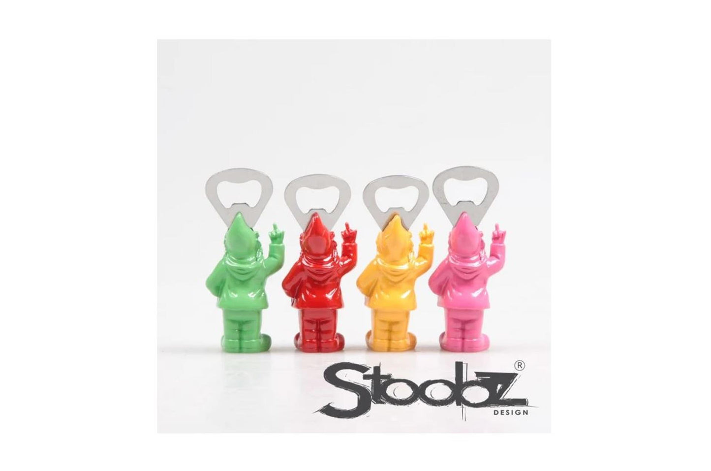 Stoobz Design Stoobz kabouter f*ck you flesopener 8cm