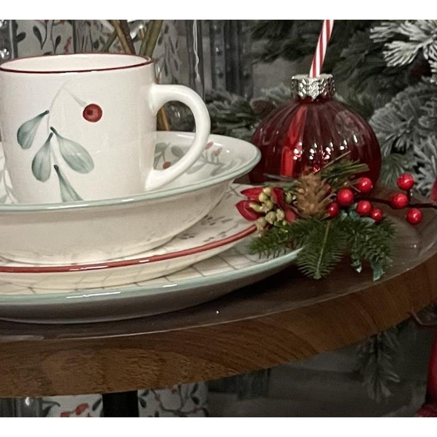 Svenska Living Bord 'berry' groen ø19,5cm