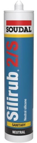 Soudal silirub 2s | sanitairkit | grijs-wit ral 9002 | 300 ml - 105549