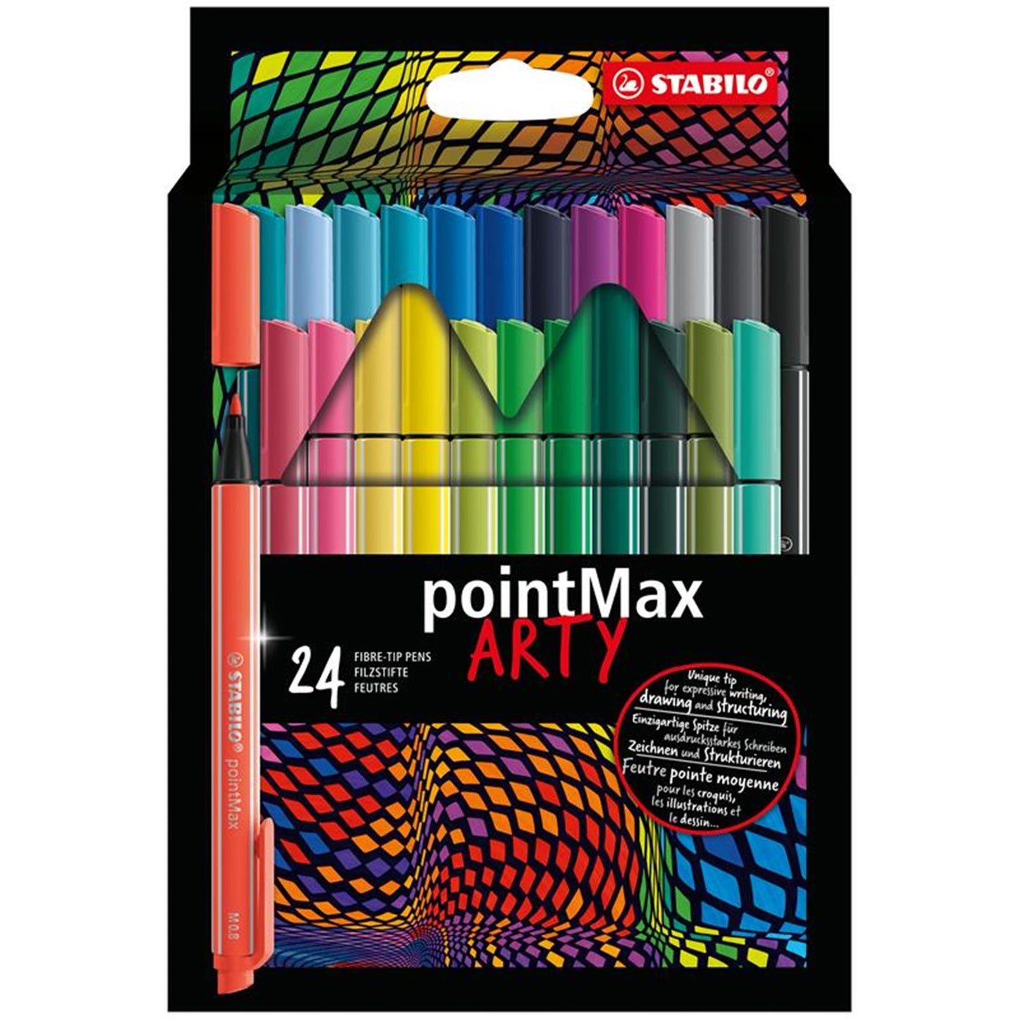 Stabilo pointmax etui 24 kleuren
