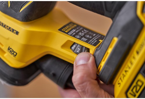 Stanley Powertools Stanley fatmax sfmcw221d1s v20 18v accu detailschuurmachine | 1x 2.0ah accu + lader | in softbag - sfmcw221d1s-qw