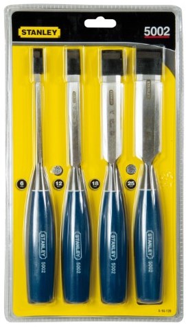 Stanley Handgereedschap houtbeitelset 4-delig (6, 12, 18, 25 mm) - 0-16-129