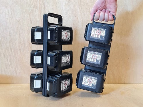 StealthMounts batterijbord voor makita lxt met handgreep | zwart - bd-mk18-h-1