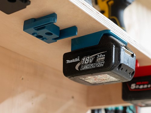 StealthMounts batterijhouders voor makita 18v | zwart | 6 stuks - bm-mk18-6
