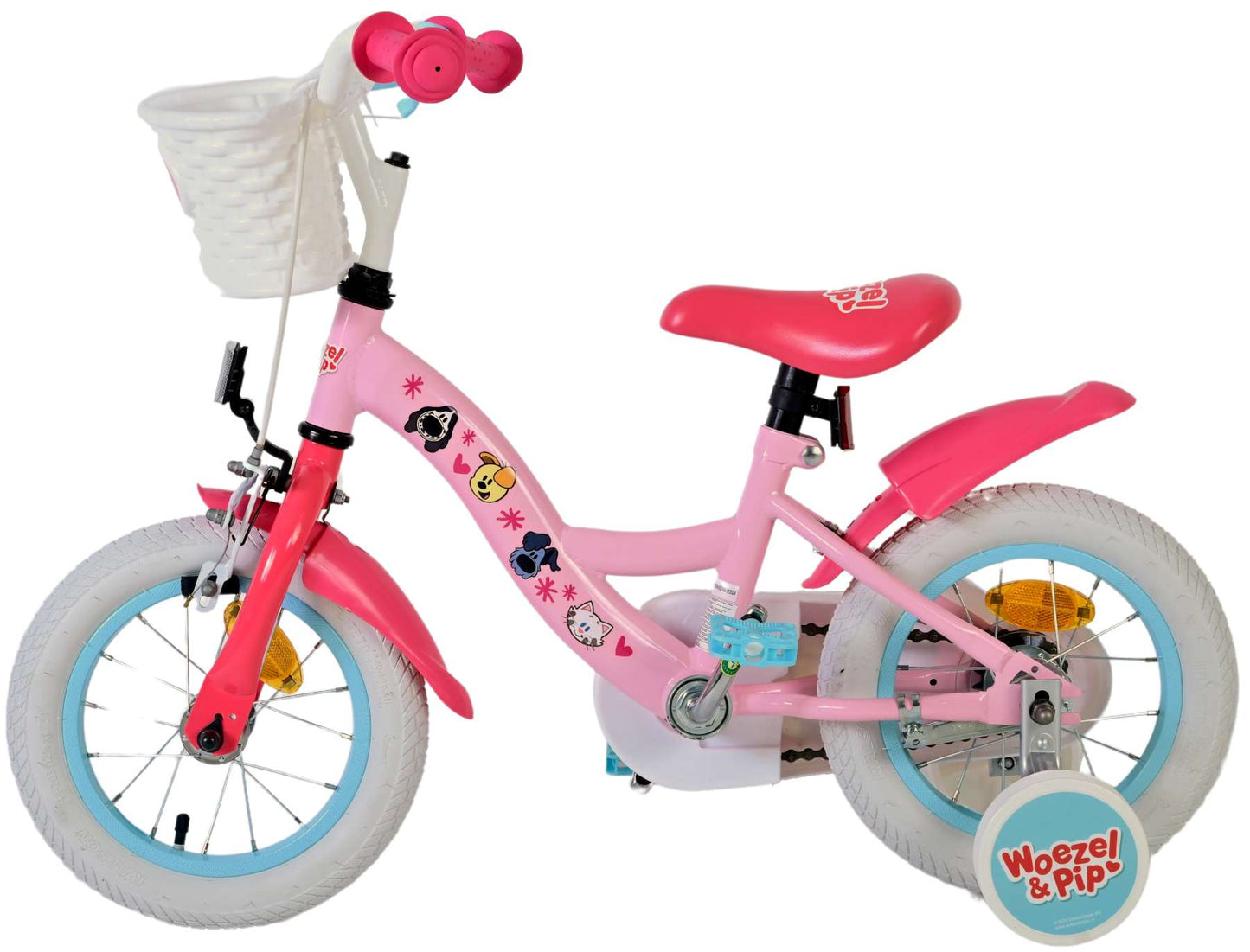 Volare Woezel pip kinderfiets - meisjes - 12 inch - roze