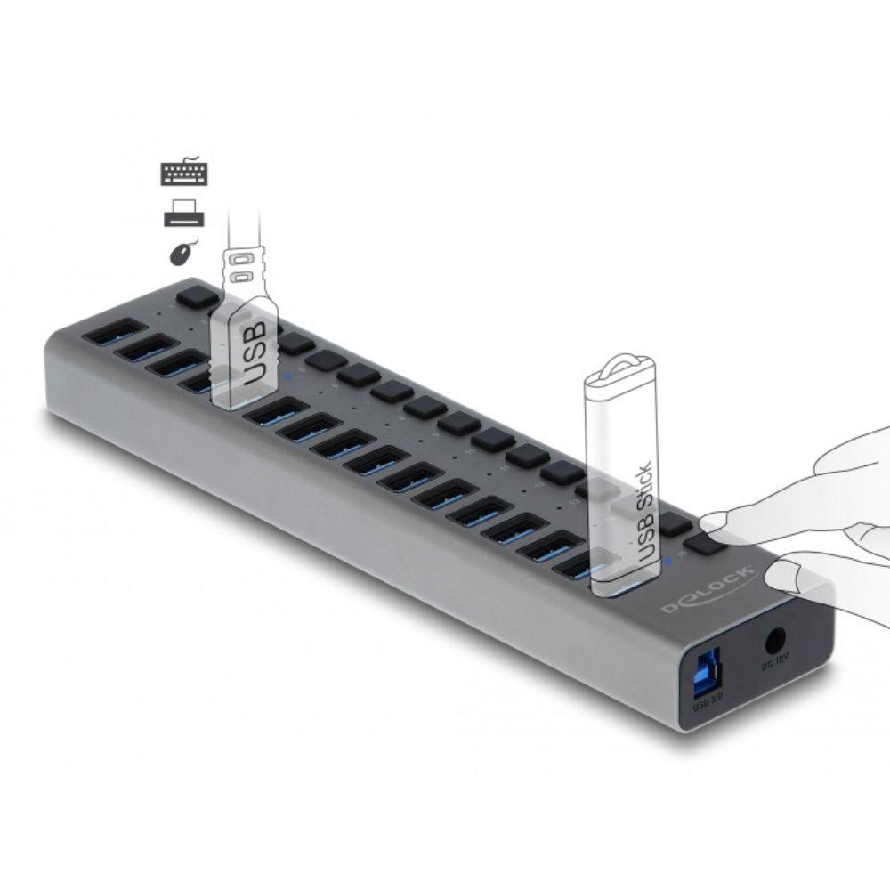 Imp Usb a hub - 16 poorten
