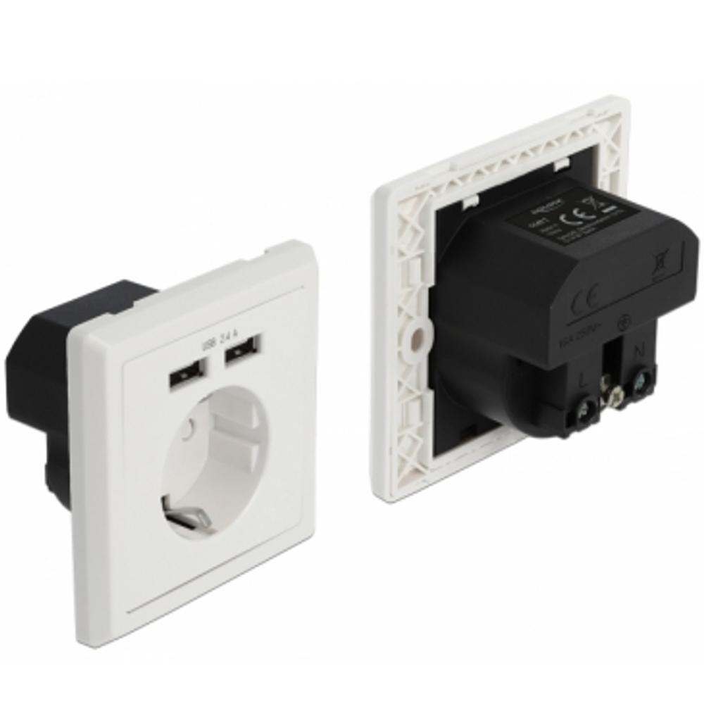 USB C + A inbouw stopcontact