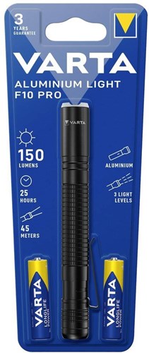 Varta Zaklamp aluminium light f10