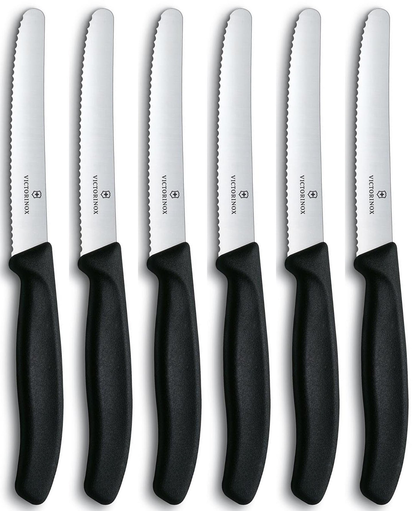 Victorinox tafelmessen gekarteld ds 6st.