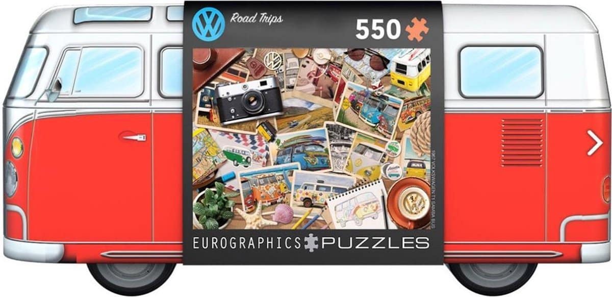 Eurographics Volkswagen puzzel - vw bus roadtrips - 550 stukjes