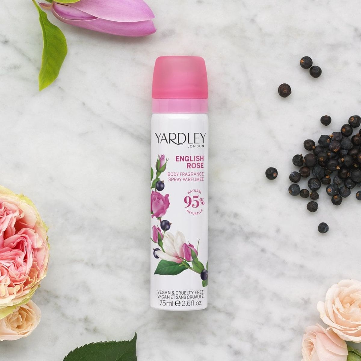 Yardley London rose body spray 75ml