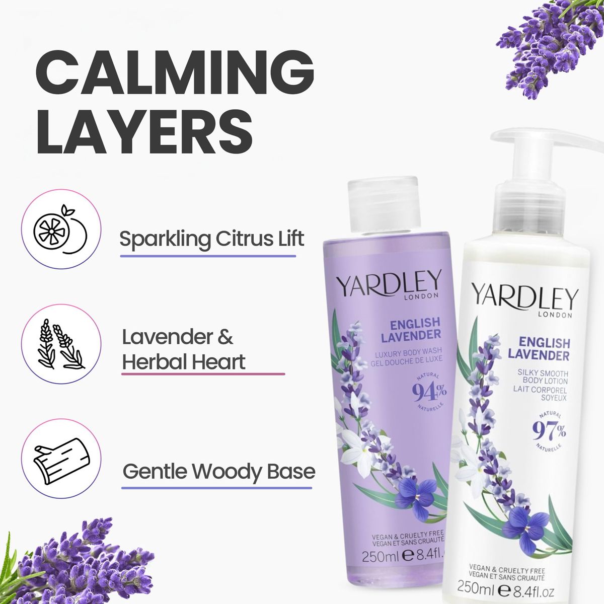 Yardley London Yarley london english lavender body wash body lotion collection