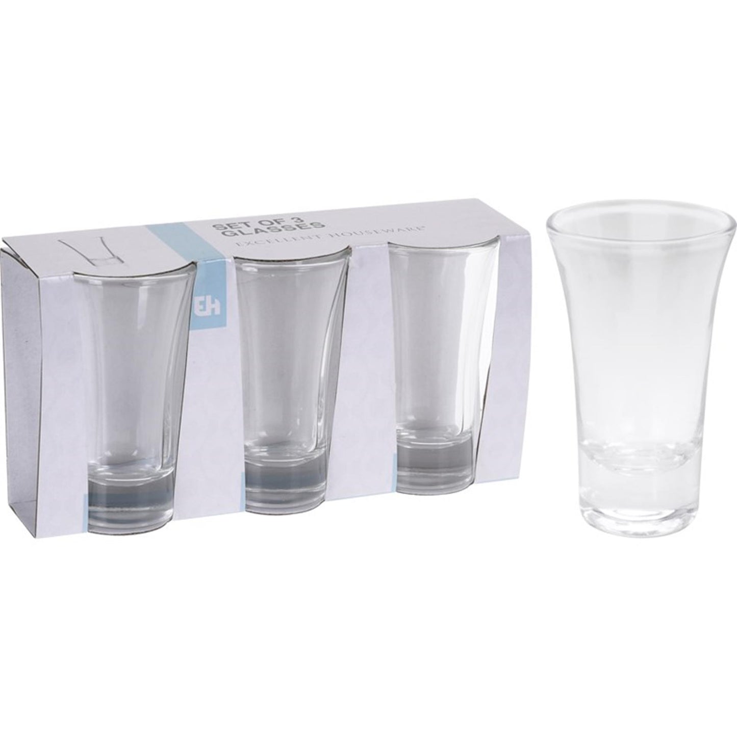 Excellent Houseware Borrelglazenset 3-delig 80ml