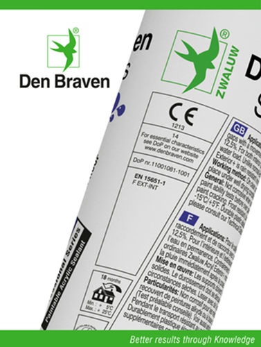 Den Braven zwaluw acryl exterieur+ 310ml wit - 10669201 - 10669201