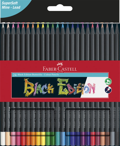 Faber-Castell Faber castell fc-116424 kleurpotloden black edition in etui 24 stuks