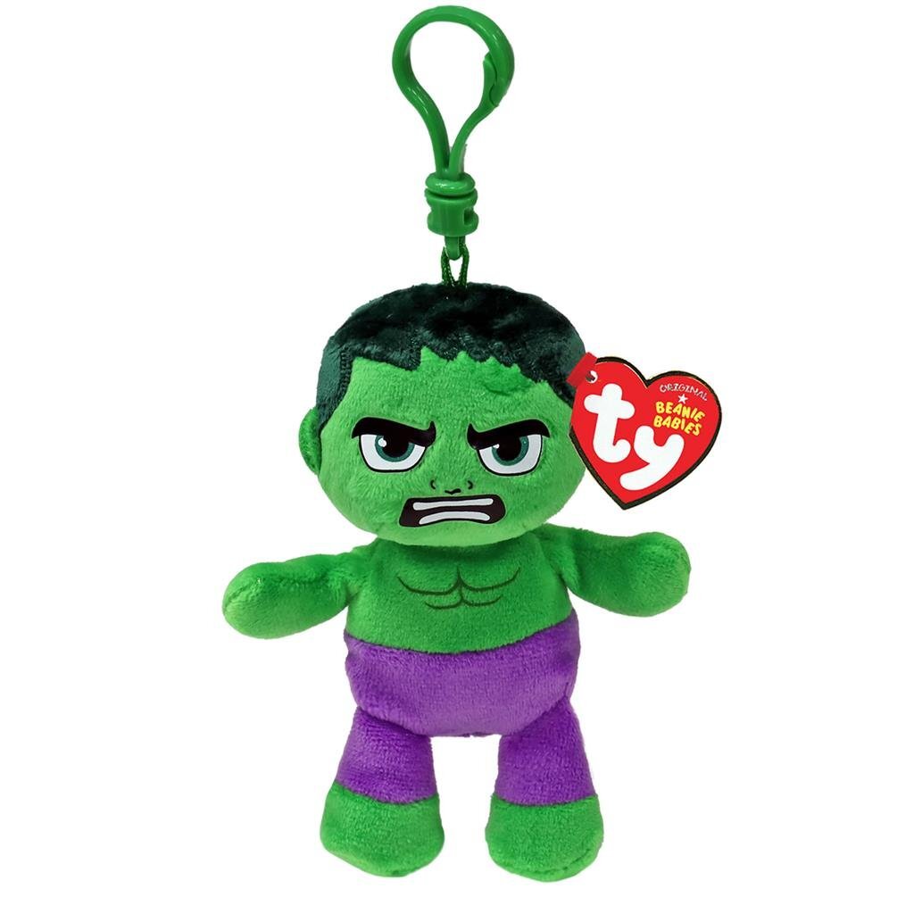 TY beanie babies clip marvel knuffel hulk 12 cm