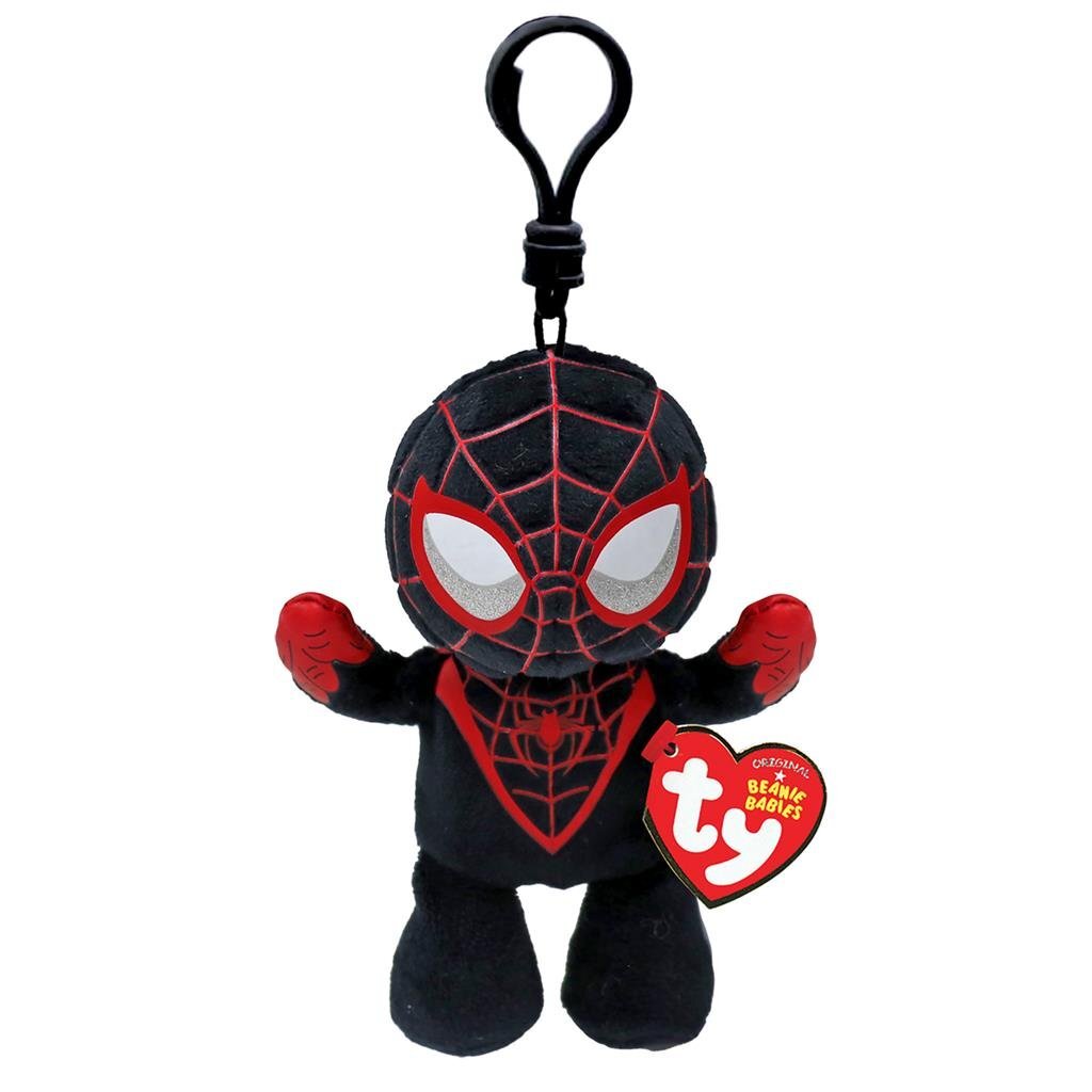 TY beanie babies clip marvel knuffel spiderman miles morales 12 cm