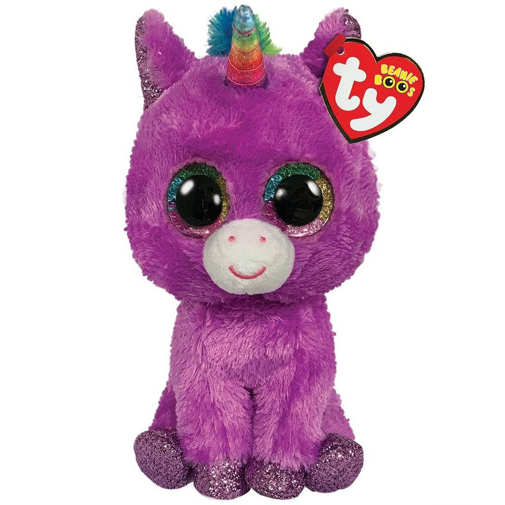 Ty Beanie boo's rosette unicorn, 15cm