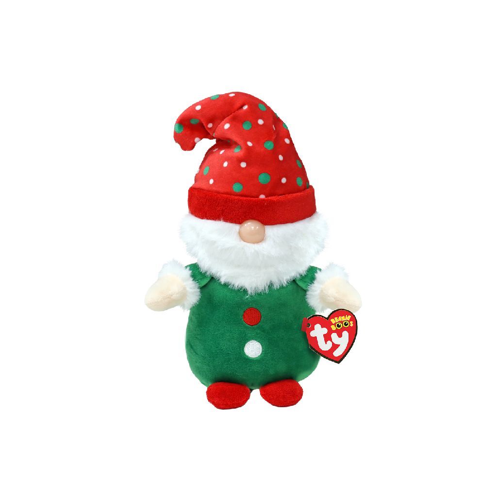 TY beanie boo's christmas gnome elf 15cm
