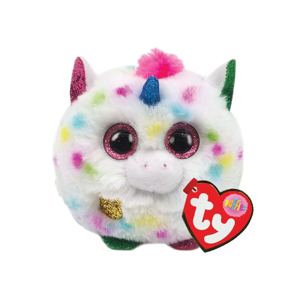 TY puffies eenhoorn knuffel harmony 8 cm